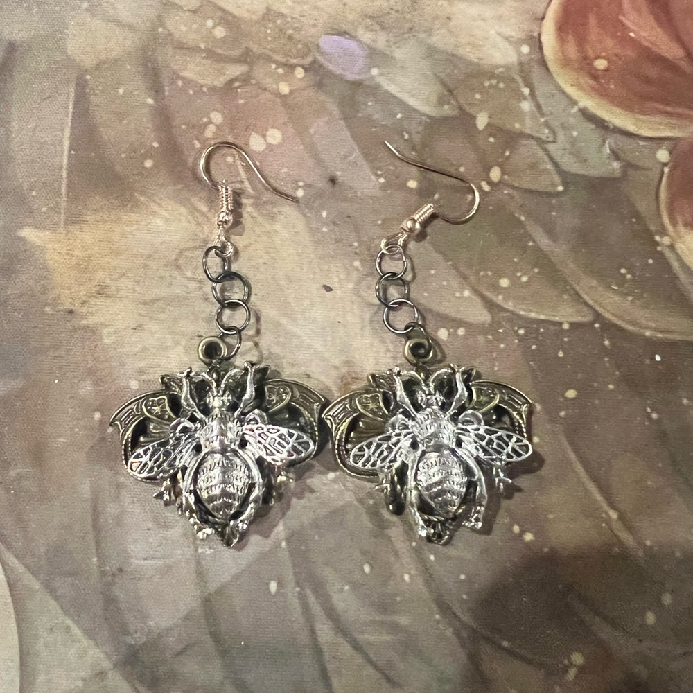 Moth earrings